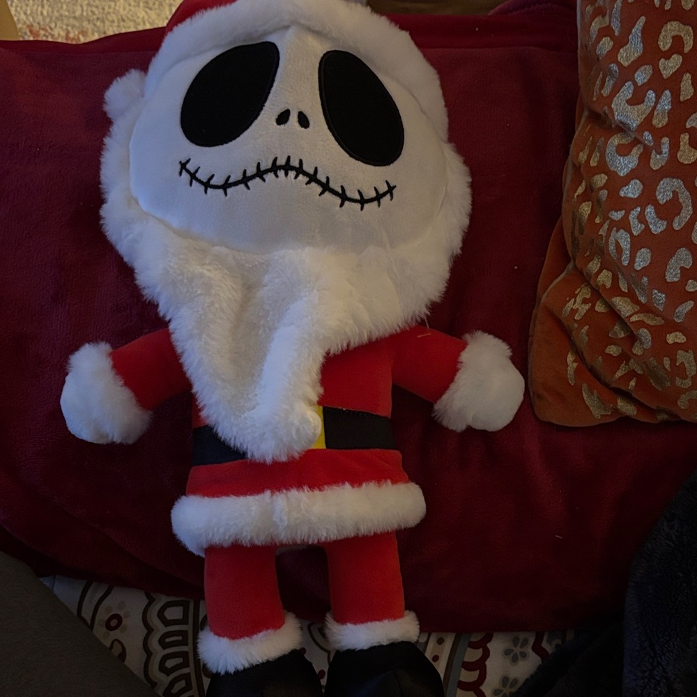 Jack skeleton Santa. Nightmare before Christmas plush